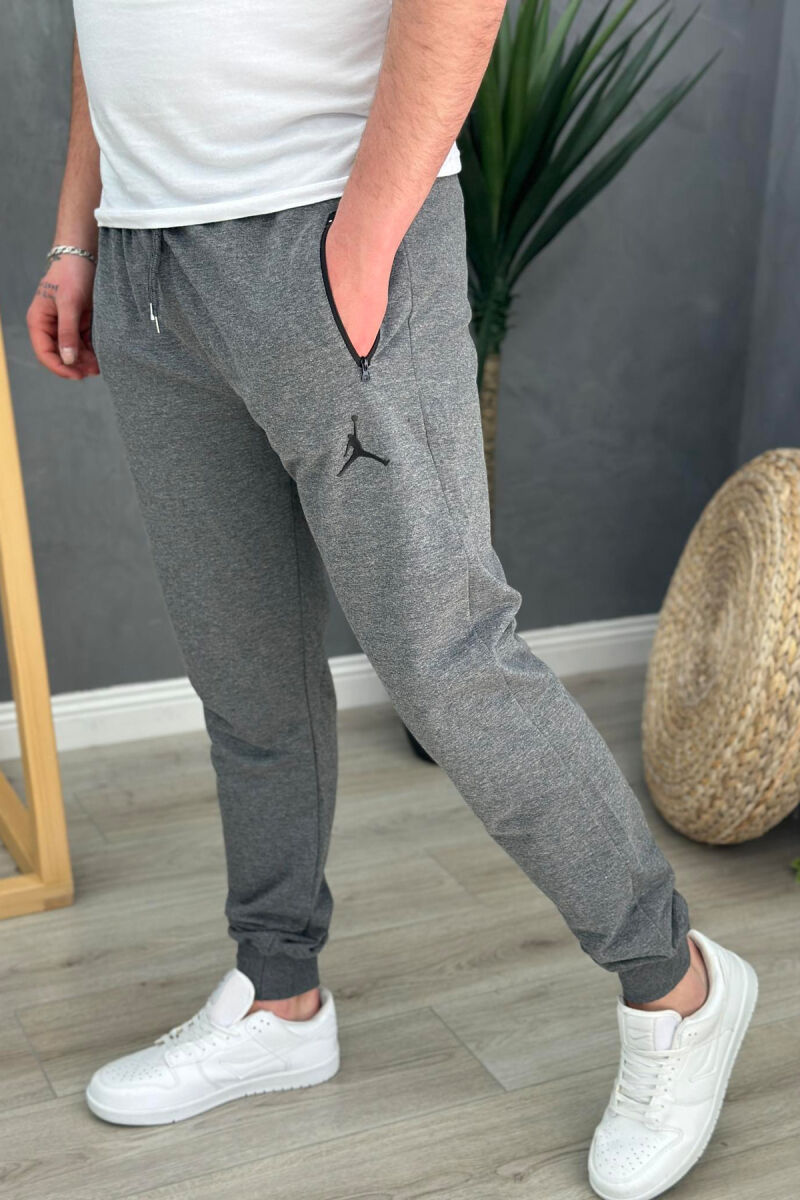 POCKET ONE COLOR MEN SWEATPANTS GREY/GRI - 4