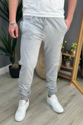 POCKET ONE COLOR MEN SWEATPANTS LIGHT GREY/GZ 