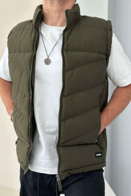 POCKET ONE COLOR MEN VEST GREEN/JESHILE 