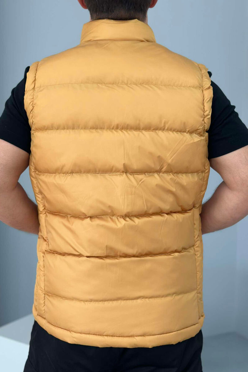 POCKET ONE COLOR MEN VEST MUSTARD/MUSTARDE - 2