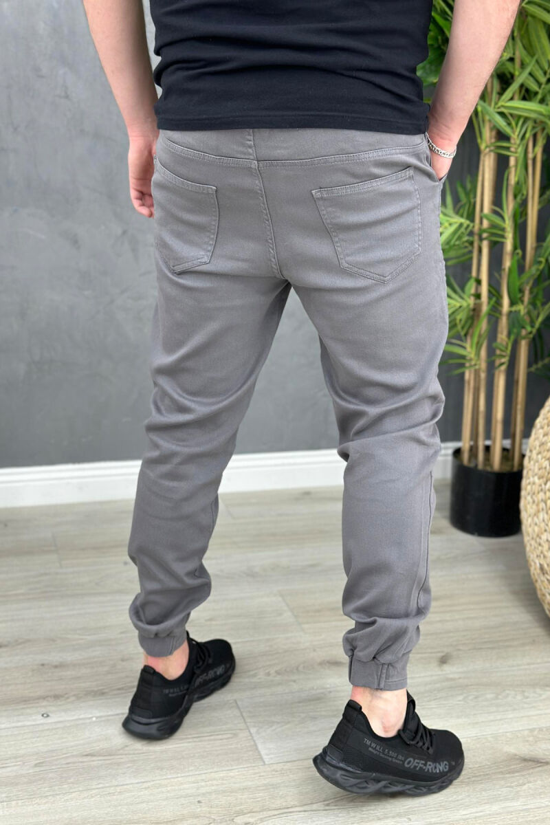 POCKET ONE COLOR WOMAN CARGO PANTS DARK GREY/GEE - 2