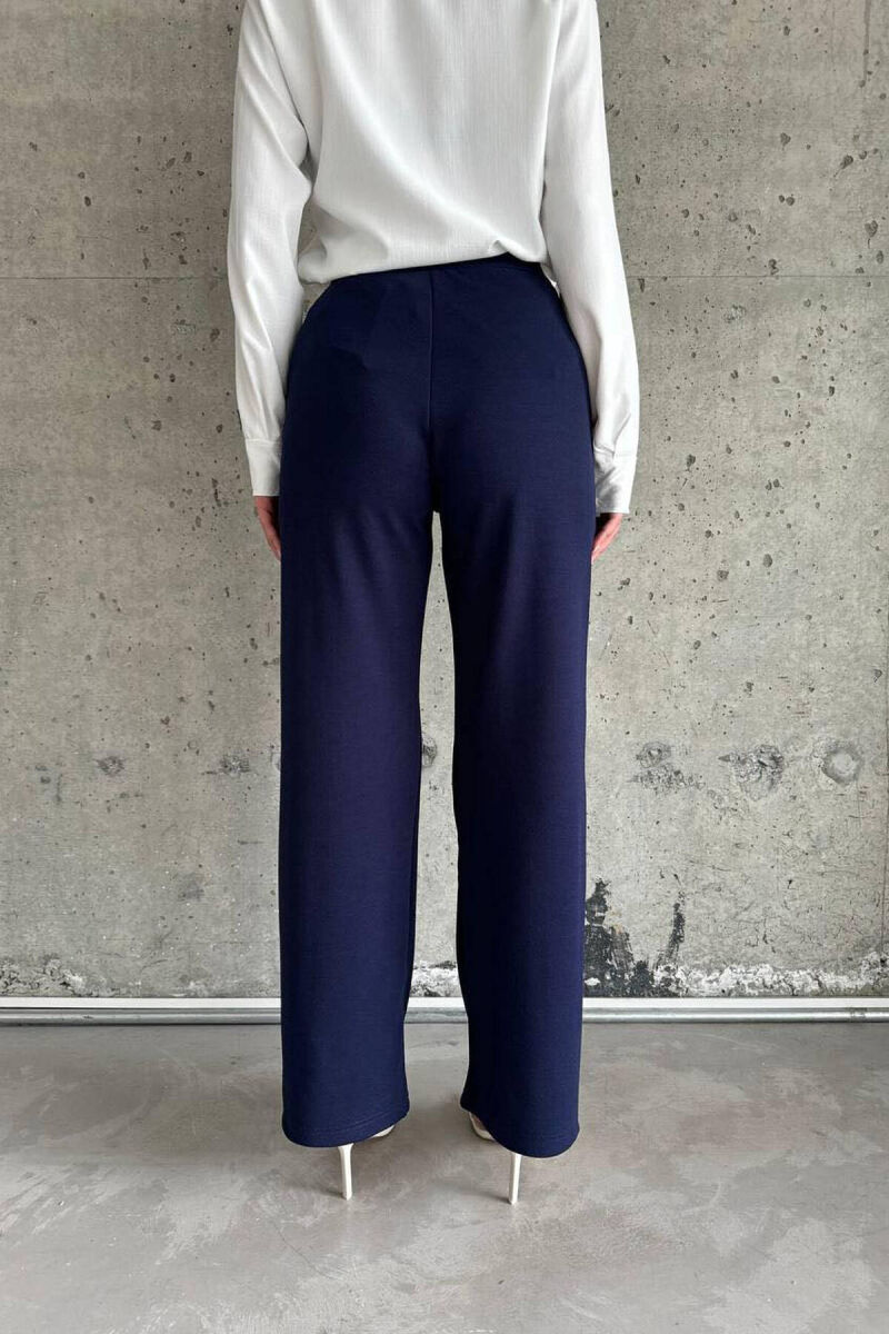 POCKET ONE COLOR WOMAN PANTS BLUE/BLU - 3