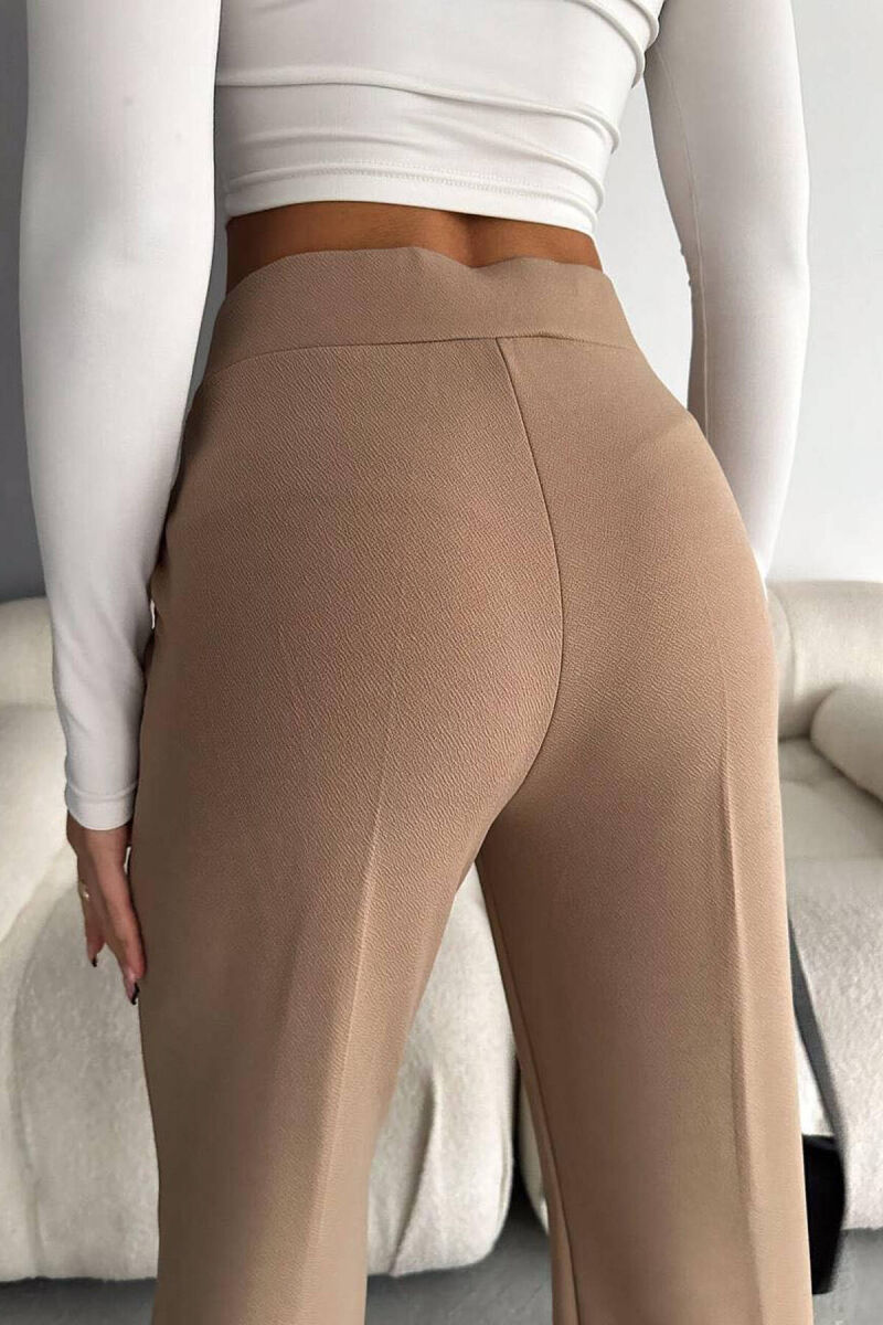 POCKET ONE COLOR WOMAN PANTS BEIGE/BEZHE - 2