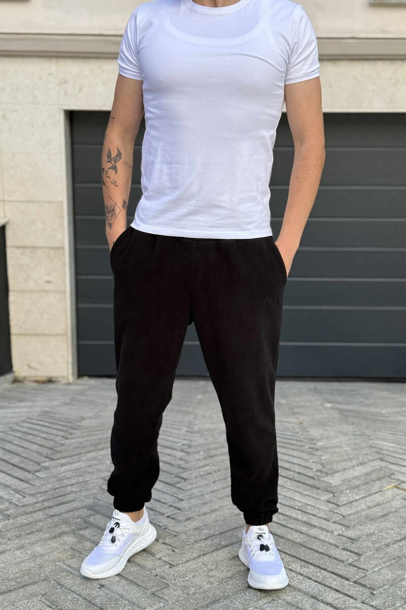 POLAR ONE COLOR MEN JOGGERS BLACK/ E ZEZE - 2