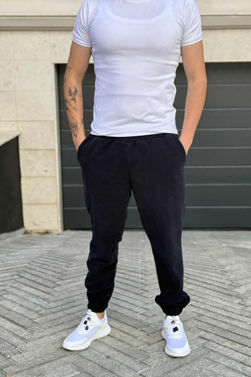 POLAR ONE COLOR MEN JOGGERS DARK BLUE/BEE - 2