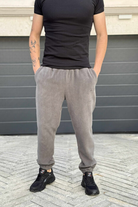 POLAR ONE COLOR MEN JOGGERS GREY ASH/GRI HIRI - 2