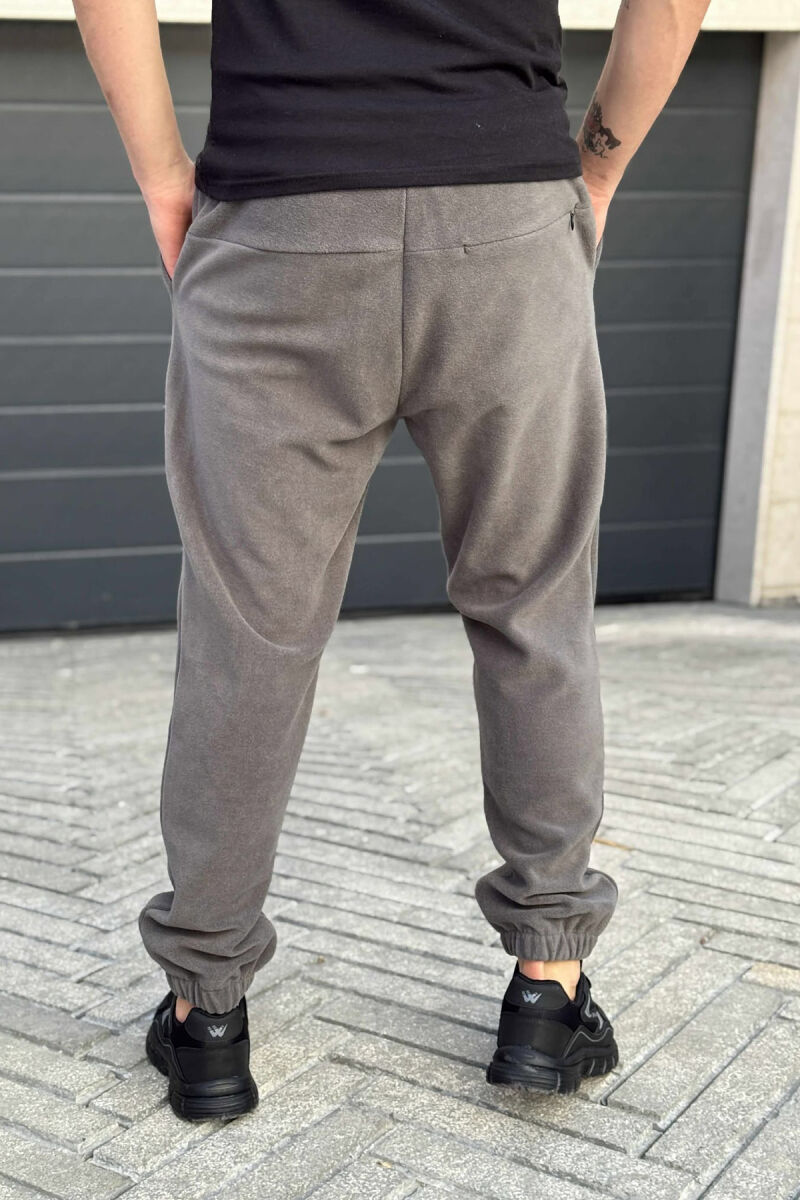 POLAR ONE COLOR MEN JOGGERS GREY ASH/GRI HIRI - 4