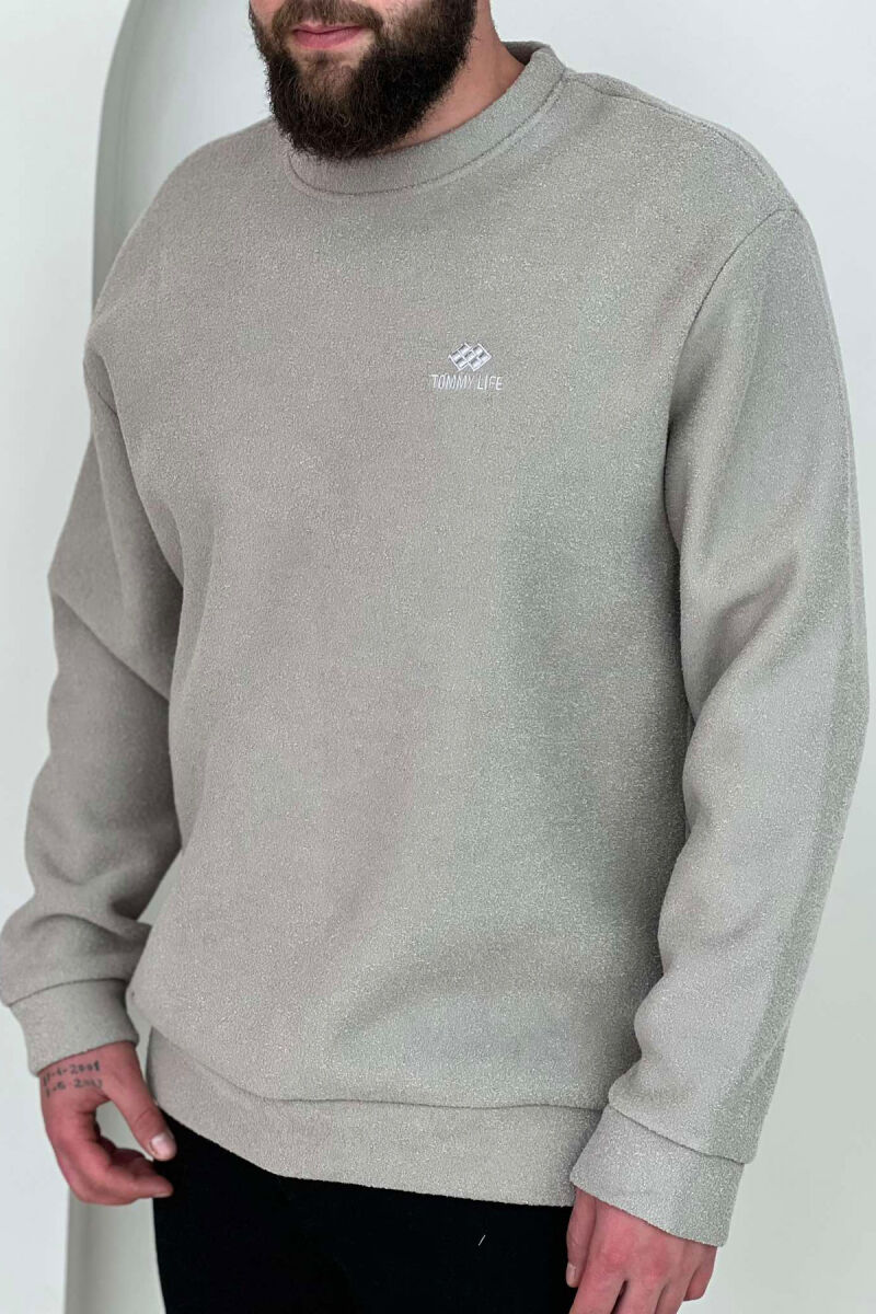 POLAR ONE COLOR MEN SWEATSHIRT BEIGE/BEZHE - 2