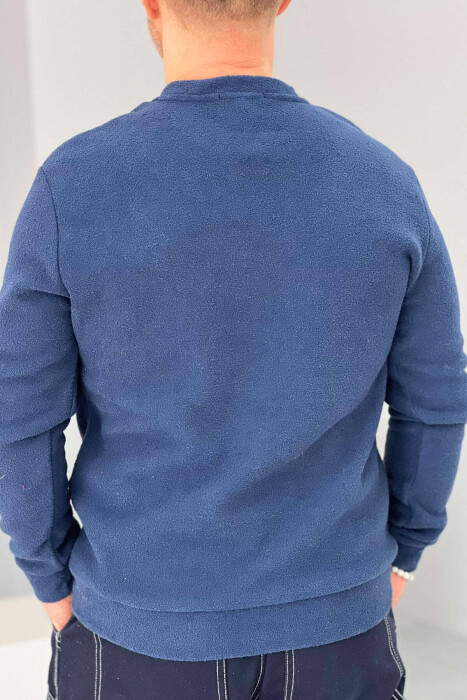 POLAR ONE COLOR MEN SWEATSHIRT BLUE/BLU - 4