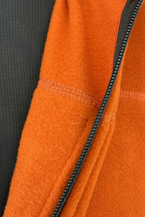 POLAR ONE COLOR SIMPLE MEN JACKETS BRICK/TULLE - 4