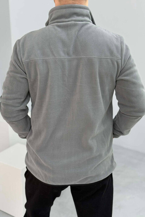 POLAR SIMPLE MEN JACKET IN GREY COLOR - 2