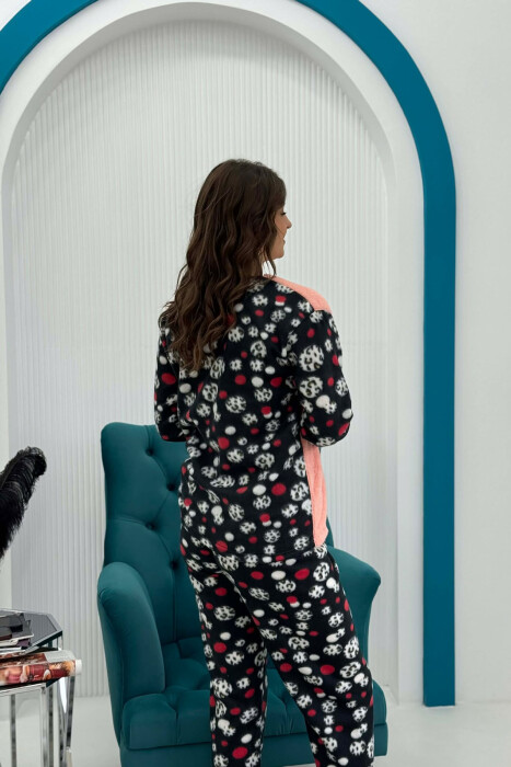 POLAR SWEATSHIRT+SWEATPANTS WOMEN PYJAMAS POWDER/PUDER - 3