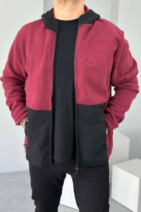 XHAKETË POLARE PËR MESHKUJ NË NGJYRËN VISHNJË - KLAUDIO FASHION