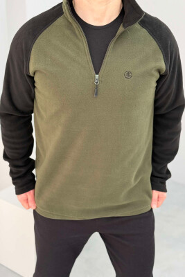 POLAR ZIPPER NECK MEN SWEATSHIRT GREEN/JESHILE 