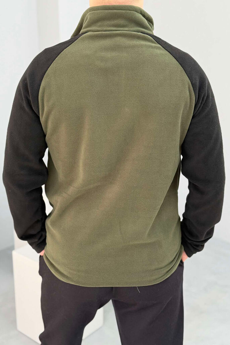 POLAR ZIPPER NECK MEN SWEATSHIRT GREEN/JESHILE - 4