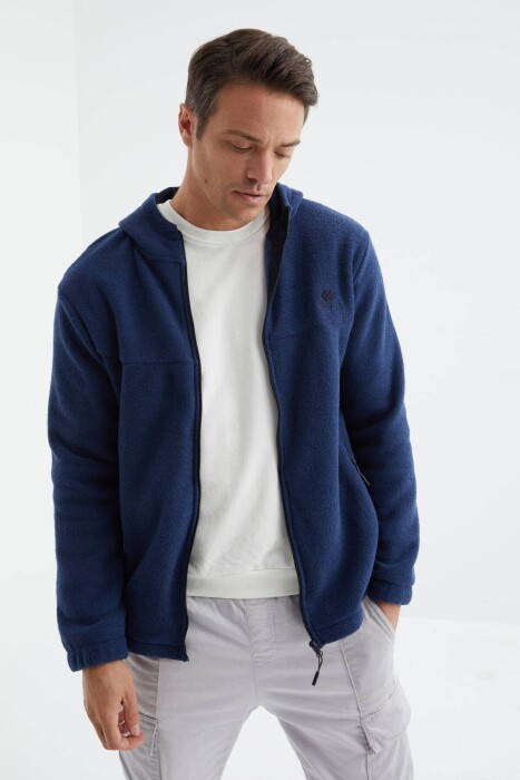 POLAR ZIPPER ONE COLOR WOMAN JACKET BLUE/BLU - 3