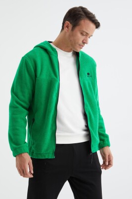 POLAR ZIPPER ONE COLOR MEN JACKET GREEN/JESHILE 