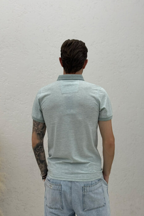 POLO NECK MEN T-SHIRT MINT/MENTE - 2