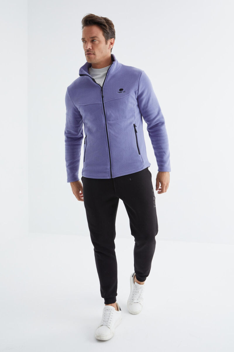 POLOR ZIPPER MAN HODDIE PURPLE/LEJLA - 2