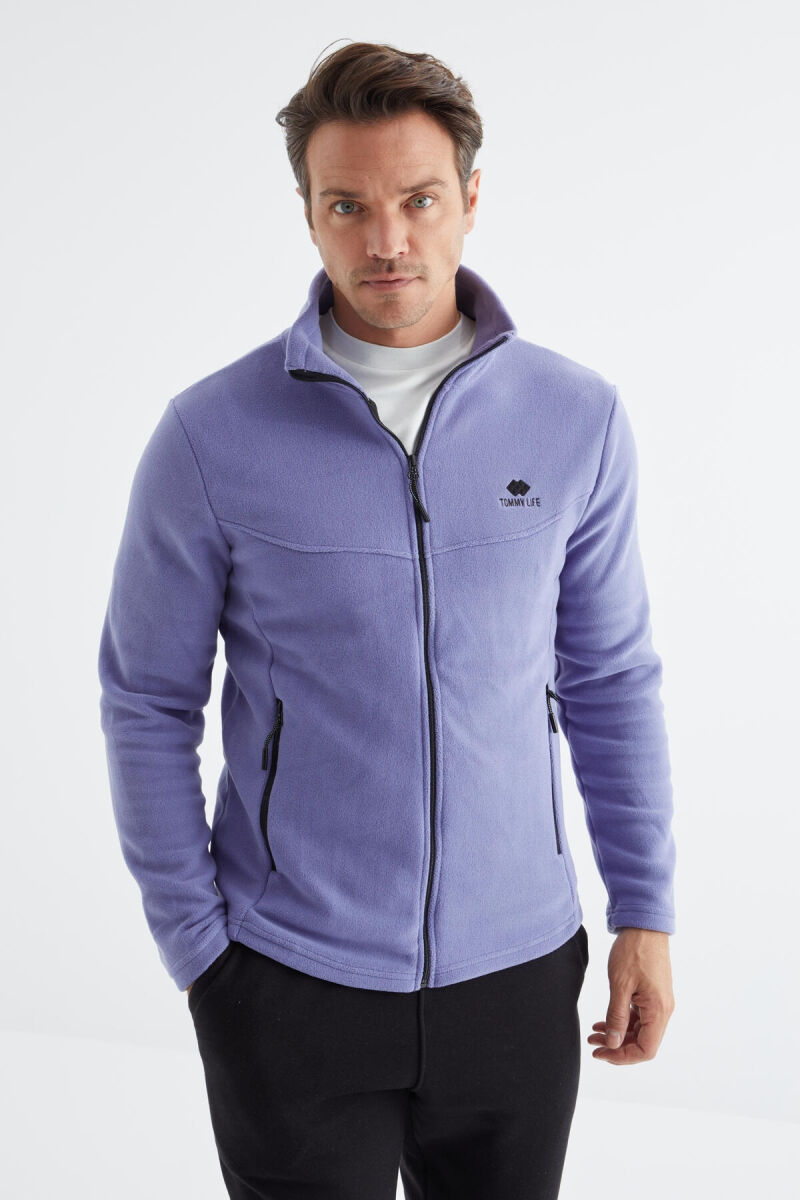 POLOR ZIPPER MAN HODDIE PURPLE/LEJLA - 4