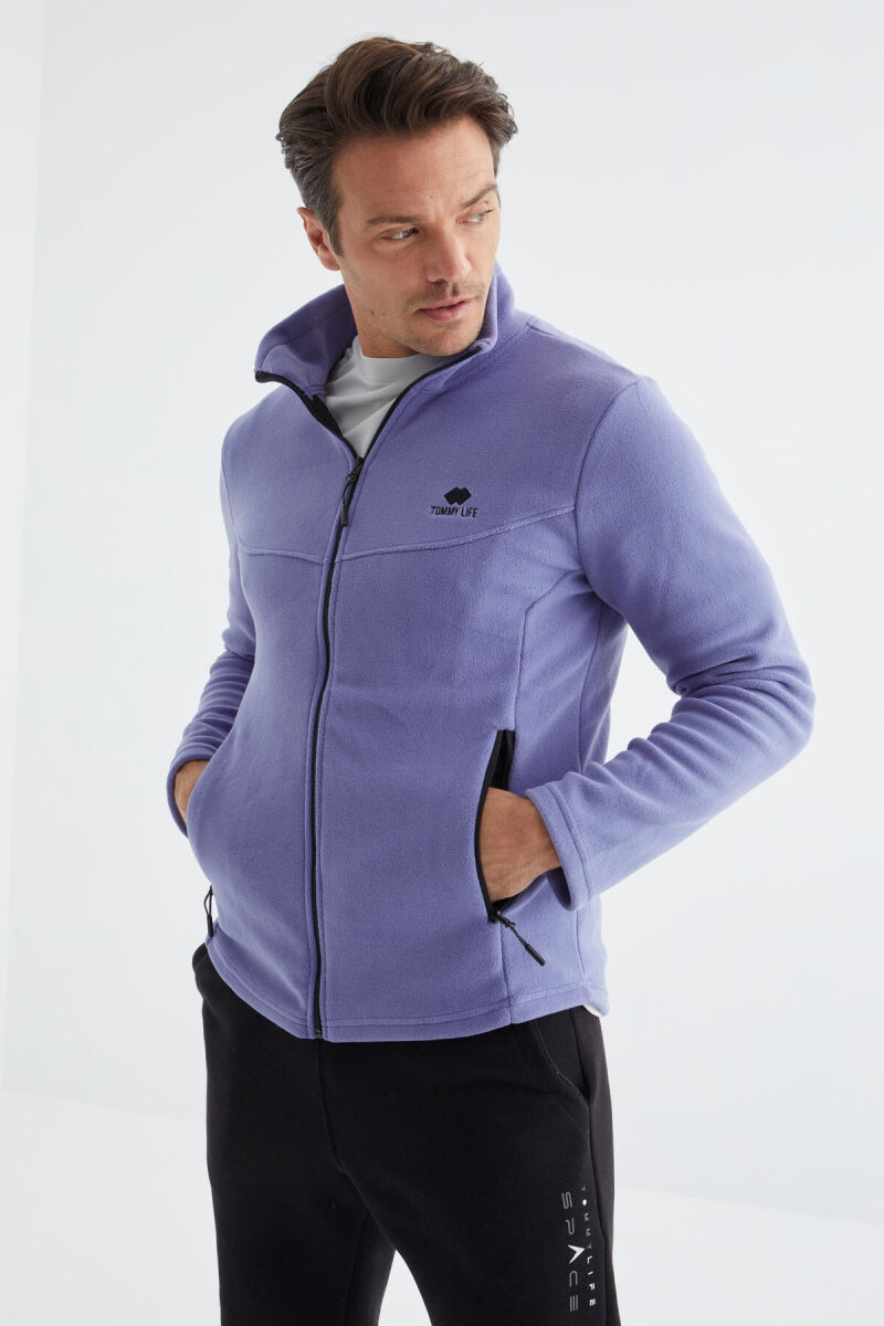 POLOR ZIPPER MAN HODDIE PURPLE/LEJLA - 5