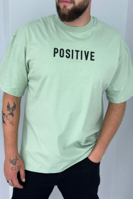 POSITIVE ONE COLOR MEN T-SHIRT MINT/MENTE 