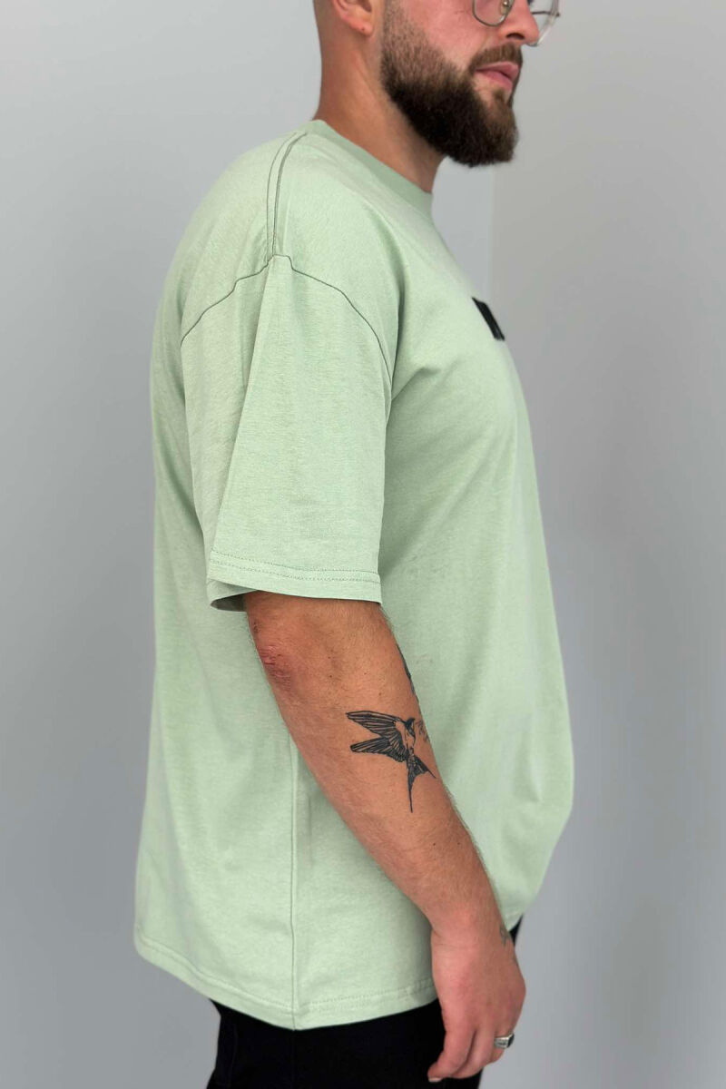 POSITIVE ONE COLOR MEN T-SHIRT MINT/MENTE - 2