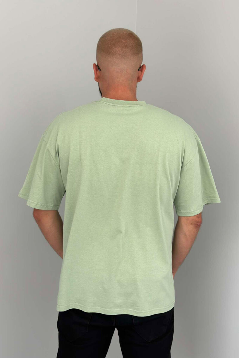 POSITIVE ONE COLOR MEN T-SHIRT MINT/MENTE - 3