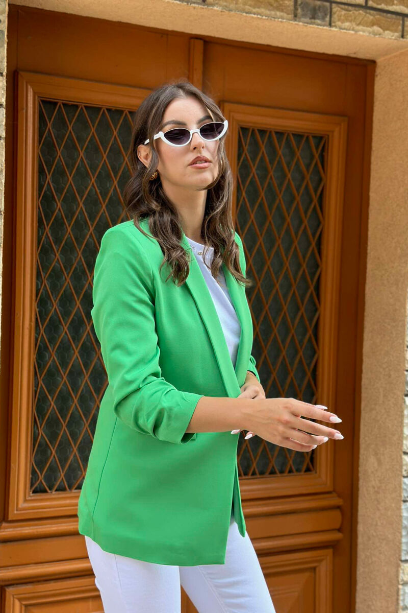 PRIMER ONE COLOR POCKET WOMAN JACKET GREEN/JESHILE - 4