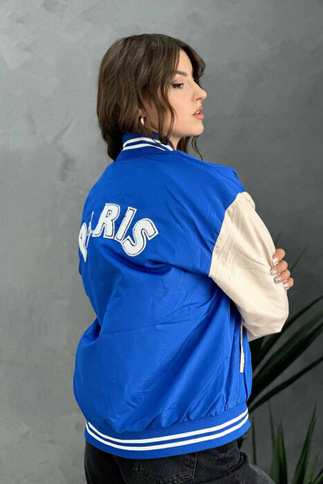 PSG LOGO BOMBER WOMEN JACKET BLUE/BLU - 3