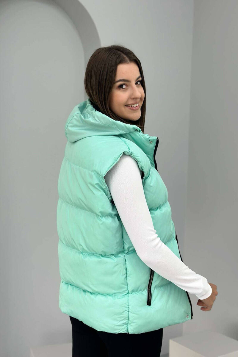 PUFFER SIMPLE WOMEN VEST MINT/MENTE - 3