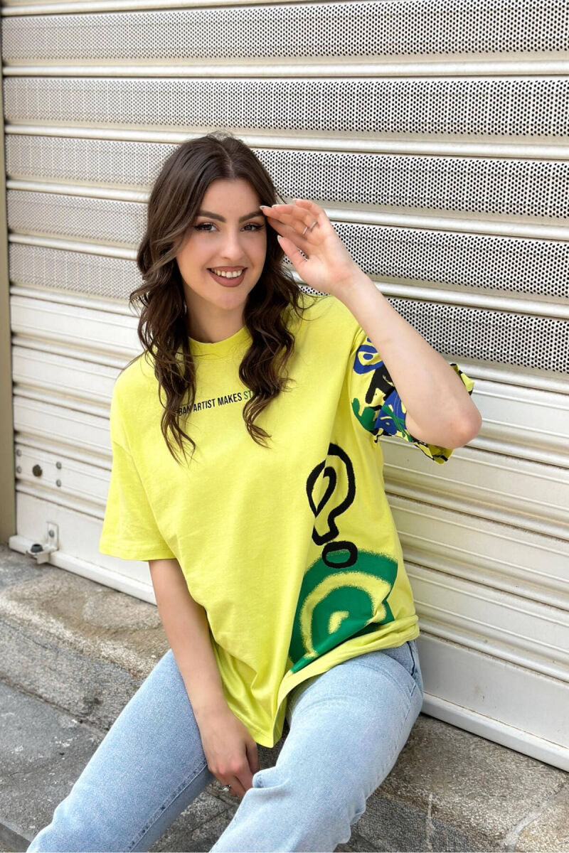QUOTE WRITING WOMAN SHIRT LEMON/ LIMON - 2