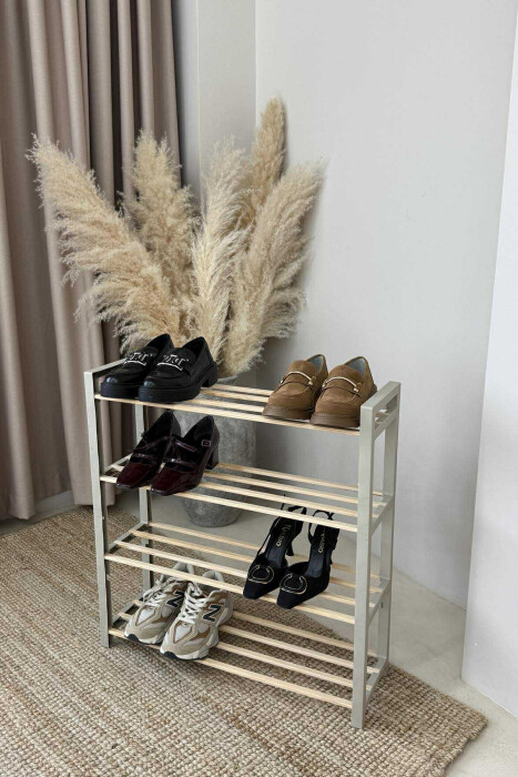 RAFT KËPUCËSH ME KATËR RRESHTA NË NGJYRËN BEZHË - 7