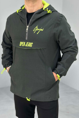 RAINY ONE COLOR SIMPLE MEN JACKET DARK GREEN/JEE 