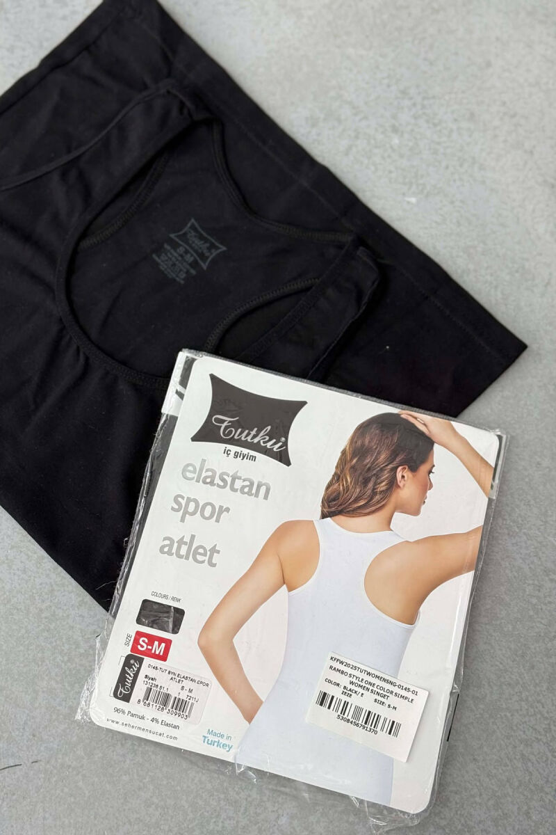 RAMBO STYLE ONE COLOR SIMPLE WOMEN SINGET BLACK/ E ZEZE - 1