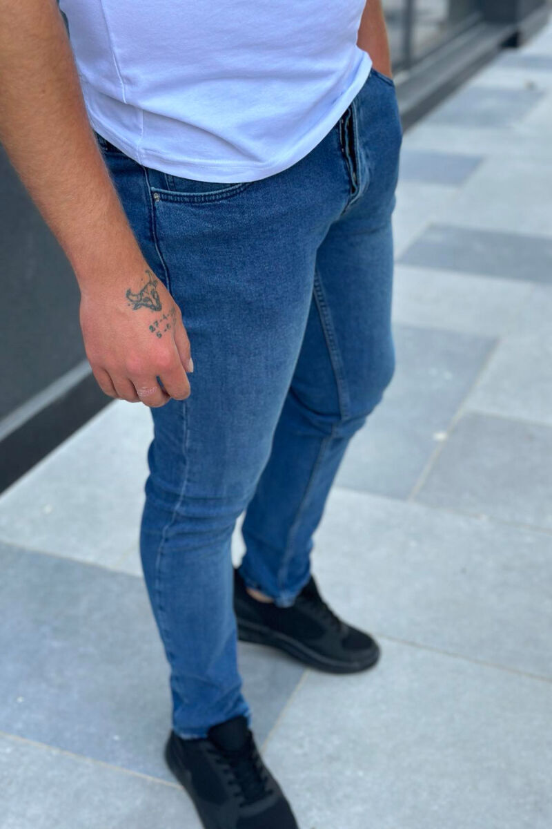 REGULAR SIMPLE MEN JEANS BLUE/BLU - 2