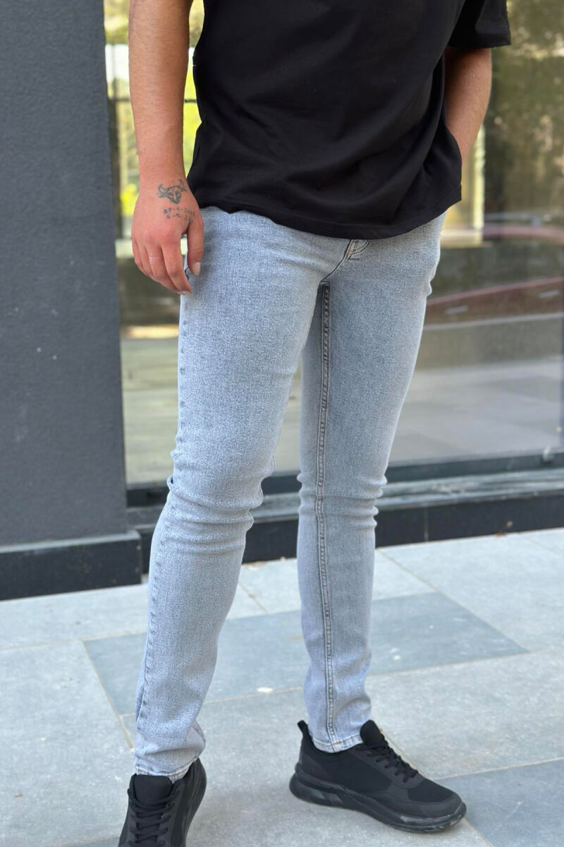 REGULAR SIMPLE MEN JEANS GREY/GRI - 2