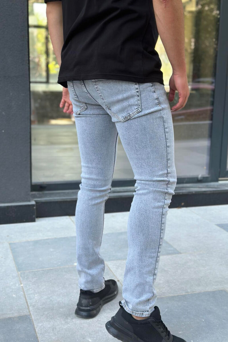 REGULAR SIMPLE MEN JEANS GREY/GRI - 3