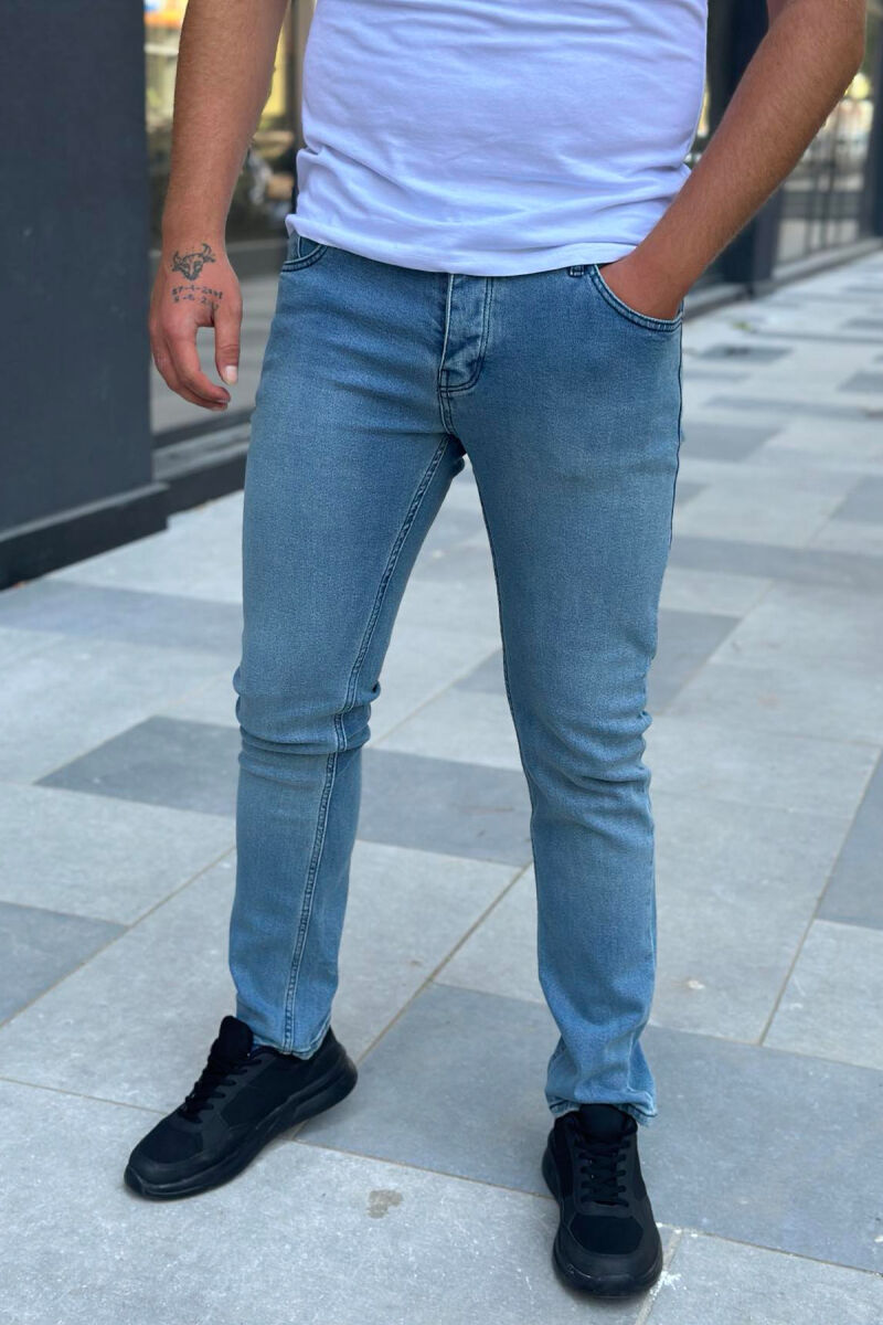 REGULAR SIMPLE MEN JEANS LIGHTBLUE/BZ - 1