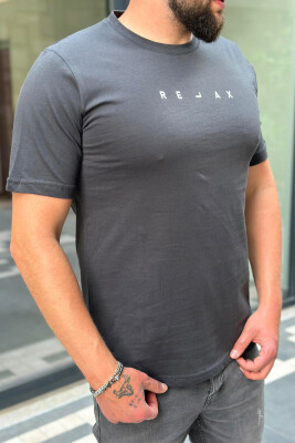 RELAX COTTON MEN T-SHIRT DARK GREY/GEE 