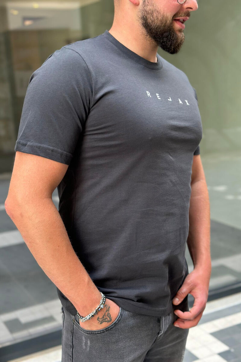 RELAX COTTON MEN T-SHIRT DARK GREY/GEE - 2