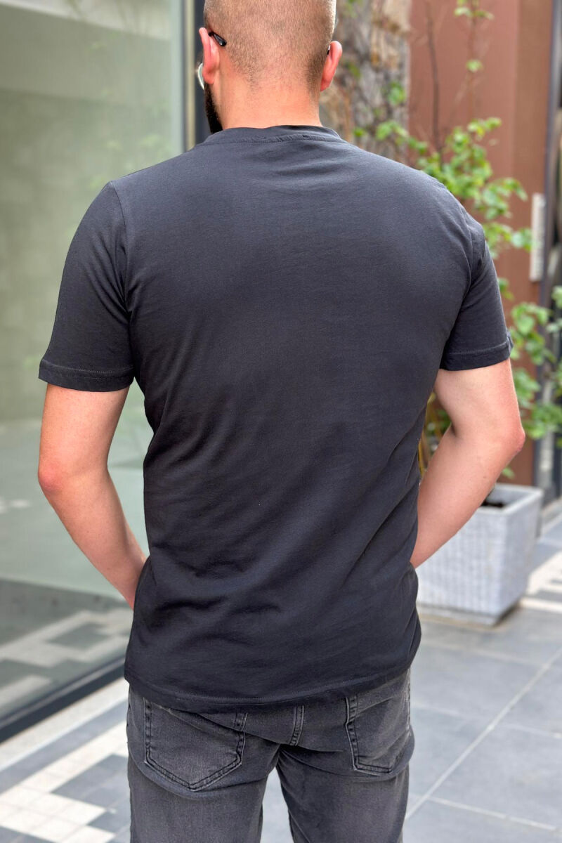 RELAX COTTON MEN T-SHIRT DARK GREY/GEE - 3