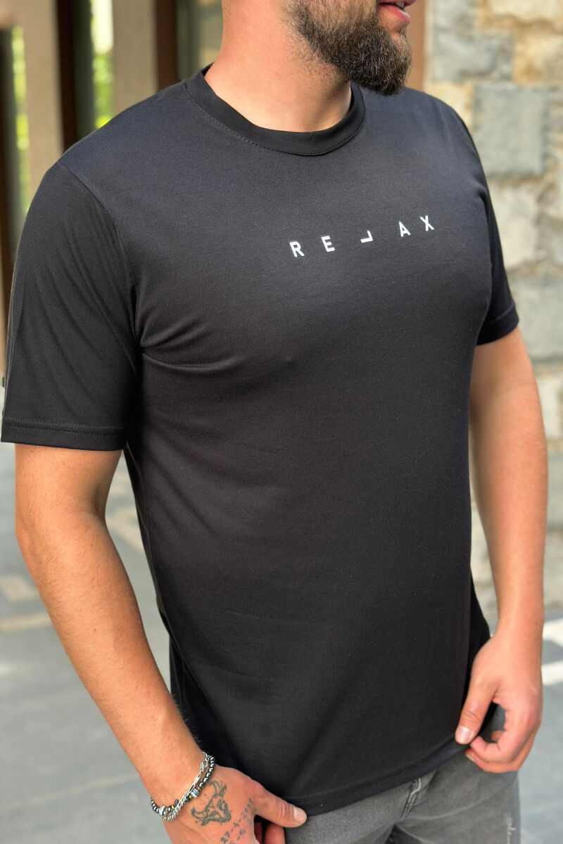 RELAX MEN T-SHIRT BLACK/ E ZEZE - 3