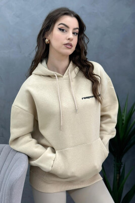 RESPONSINBILITY WOMAN HOODIE BEIGE/BEZHE 