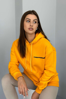 RESPONSINBILITY WOMAN HOODIE MUSTARD/MUSTARDE 