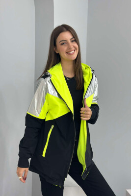 REVERSIBLE WOMEN JACKET BLACK-NEON/ZENEO 