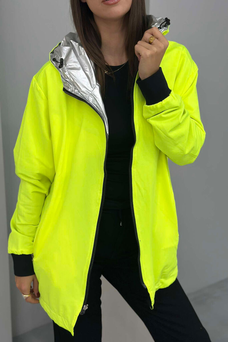 REVERSIBLE WOMEN JACKET BLACK-NEON/ZENEO - 4