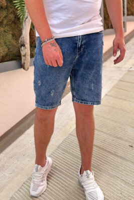 RIPED MAN SHORT JEANS BLUE/BLU 