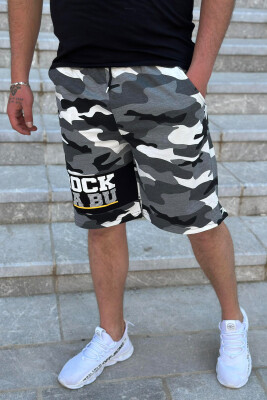 ROCK DA BU WRITTING MAN SHORTS GREY/GRI 