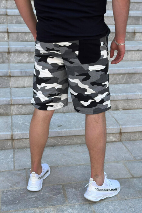 ROCK DA BU WRITTING MAN SHORTS GREY/GRI - 3